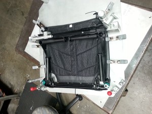 Assembly Fixture for a Boat Seat